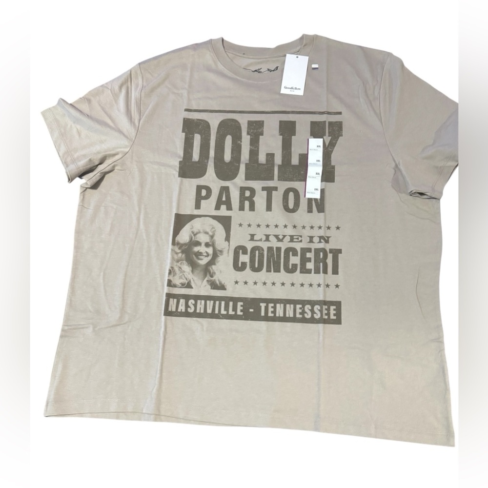 Dolly Parton Men's Graphic T-Shirt - Concert Design sz xxl